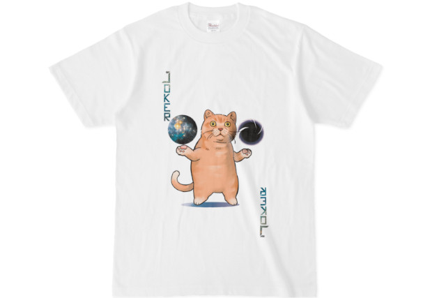 猫のキャラクターのTシャツ